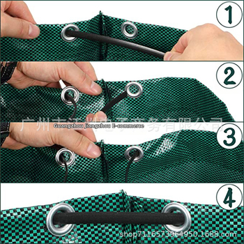 Κηπουρική σακούλα για φύλλα και γρασίδι; κατασκευασμένη από πολυπροπυλένιο (PP); ανθεκτική στη σχίση και στη διάβρωση; ανθεκτική και στιβαρή; σχεδιασμένη για χρήση σε επίπεδη επιφάνεια