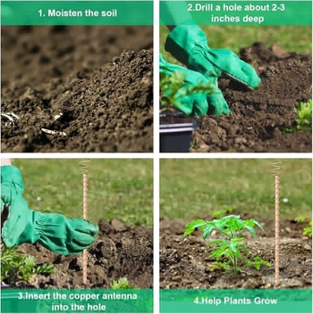 Ηλεκτρική στήριξη φυτών με συρμάτινο πηνίο χαλκού και ξύλινο πλαίσιο