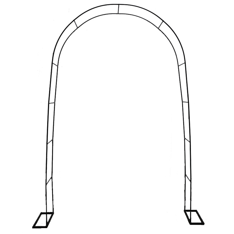 Garden Life kaareline lillealus alus ronitaimede jaoks — rauast torudest raam, aianduse dekoratsioon