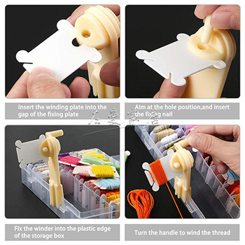 Gép gyapjú feltekerésére – kézi, gyors tekerés, műanyag anyag; Zuoman márka, csomagolás 500 db, súly 120 g