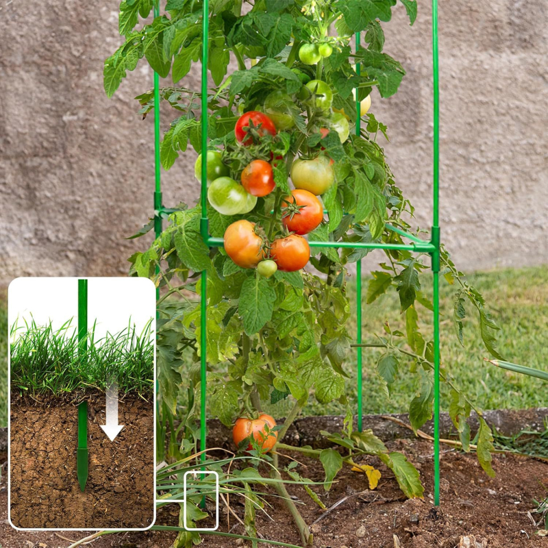 Стойка за цветя Kimang — стъклопластик и пластмаса, подпора за предотвратяване на наклон