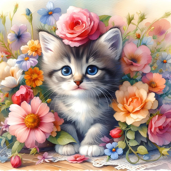 Комплект за кръстат брод с пейзажен мотив върху 11CT плат от екологичен памук за дневна и спалня