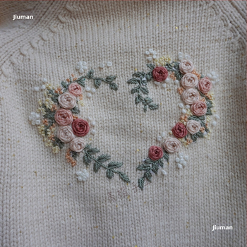 DIY siuvinėta aplikacija su vandens tirpstančiu pagrindu, siuvimui marškinėliams, megztiniams ir džinsams