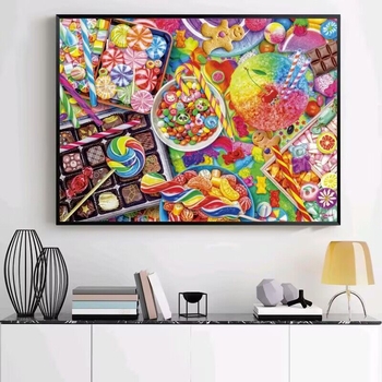 Комплект за кръстосана бродерия — Карикатурен/Аниме мотив, 11CT, памучна тъкан, за дневна и ресторант