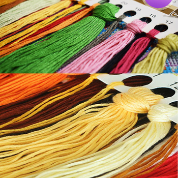 Комплект за бродерия с кръстче — ландшафт с гора и къща, 11CT плат, за всекидневна и спалня