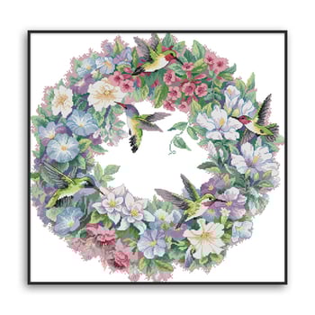 Σετ Κεντήματος Σταυρού για Διακόσμηση Σαλόνιού, Ύφασμα Βαμβακερό 11CT, Μονόπλευρο Κέντημα