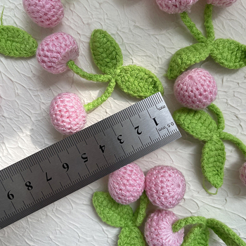 Μενταγιόν από ύφασμα, χειροποίητο πλεκτό, καλοκαίρι 2022, γλυκό και φρέσκο στυλ