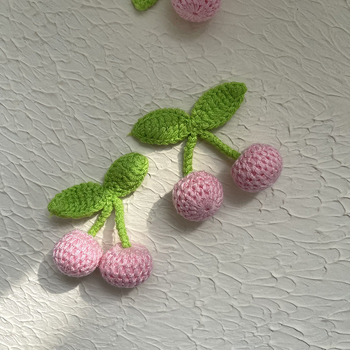 Μενταγιόν από ύφασμα, χειροποίητο πλεκτό, καλοκαίρι 2022, γλυκό και φρέσκο στυλ