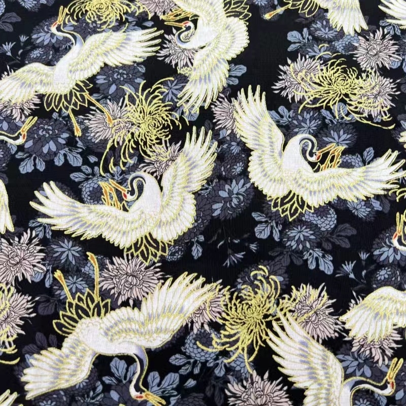 100% βαμβάκι, ύφασμα με απλό ύφανση, θερμή εκτύπωση, ζωικό μοτίβο, 70 g υπόβαση