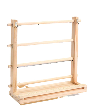 Ξύλινος φορητός διανομέας κορδέλας τεσσάρων επιπέδων με αποσπώμενο περιστρεφόμενο στήριγμα γραφείου