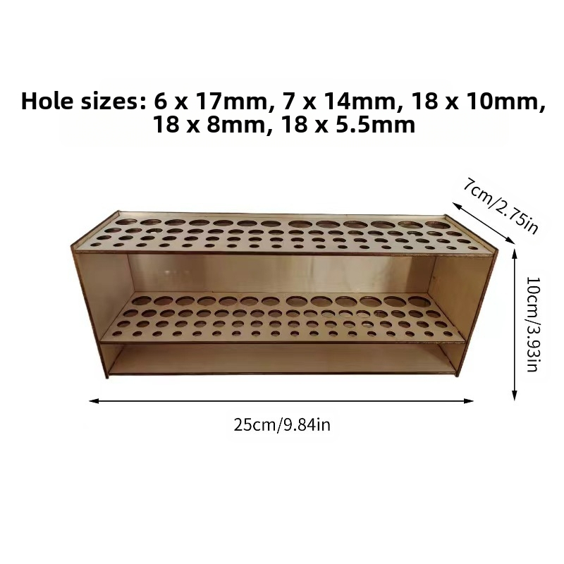 Chuangbang държач за четки, дървен, модел 1121, спецификации 25, печатано лого OK