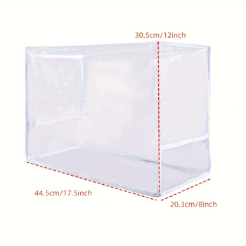 Κάλυμμα ραπτικής μηχανής με τσέπη, διαφανές κάλυμμα σκόνης, συμβατό με τις περισσότερες τυπικές ραπτικές μηχανές