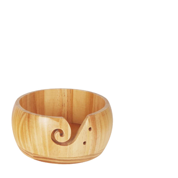 Runda ξύλινο μπολ αποθήκευσης μαλλιού με καπάκι — μοντέρνο μινιμαλιστικό διακοσμητικό