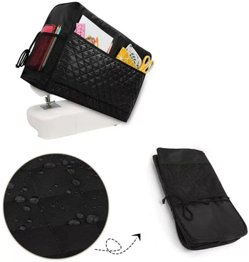 Κάλυμμα σκόνης ραπτικής μηχανής με διαμαντένιο πλέγμα, νάιλον, προσαρμογή κατά παραγγελία, μοντέρνο μίνιμαλ στυλ