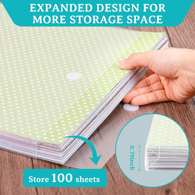 Стикер торба за съхранение със закопчаване с кука-лепенка (Материал: пластмаса; Приложение: файлове със стикери и винил; Идея за подарък: завършване)