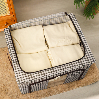 Κουτί αποθήκευσης από Oxford ύφασμα, πτυσσόμενο, ανθεκτικό σε σκόνη και υγρασία, 66L χωρητικότητα