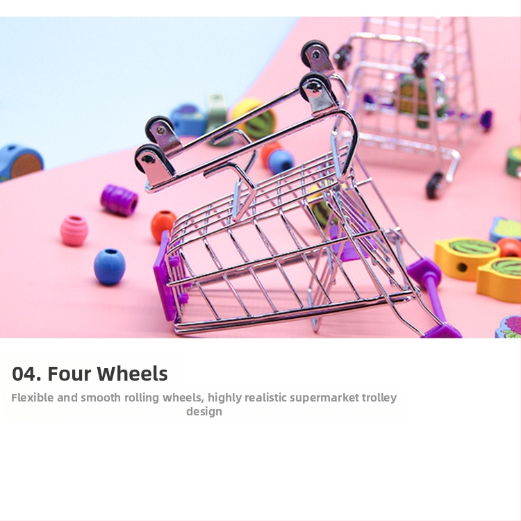 Simuliuojamas pirkinių krepšelis – stalo dekoras su saugojimu, nerūdijantis plienas, 14+ metų