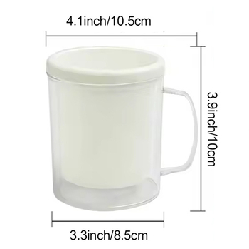 Πλαστικό ποτήρι με διπλό τοίχωμα, προσαρμόσιμο μοτίβο αντικατάστασης, σχέδιο κινουμένων σχεδίων, υλικό PS, σετ δύο τεμαχίων