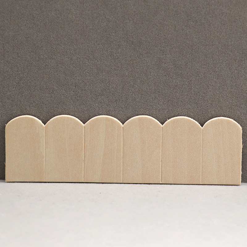 Babaház tetőcserepek készlet, faanyagból, 1:12 arány, DIY készlet, 12 db a csomagban