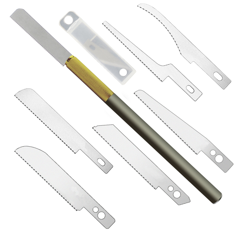 Mali ručni saw alat za modele, alat za izradu, set od 8 komada bez marke, za DIY rezanje, prilagodljivo (8 komada; bez marke; DIY rezanje; prilagodljivo)