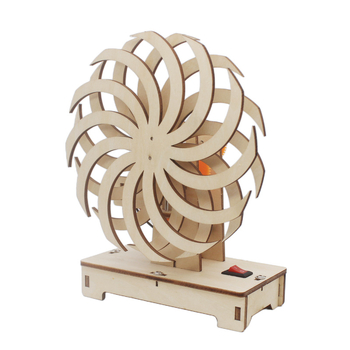 DIY zinātnes eksperimentu komplekts — koka logs ar optisko ilūziju, piemērots 7–14 gadiem, zīmols Maker Coldplay, ar video vadlīniju