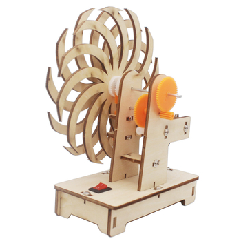 DIY zinātnes eksperimentu komplekts — koka logs ar optisko ilūziju, piemērots 7–14 gadiem, zīmols Maker Coldplay, ar video vadlīniju