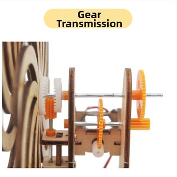 DIY zinātnes eksperimentu komplekts — koka logs ar optisko ilūziju, piemērots 7–14 gadiem, zīmols Maker Coldplay, ar video vadlīniju