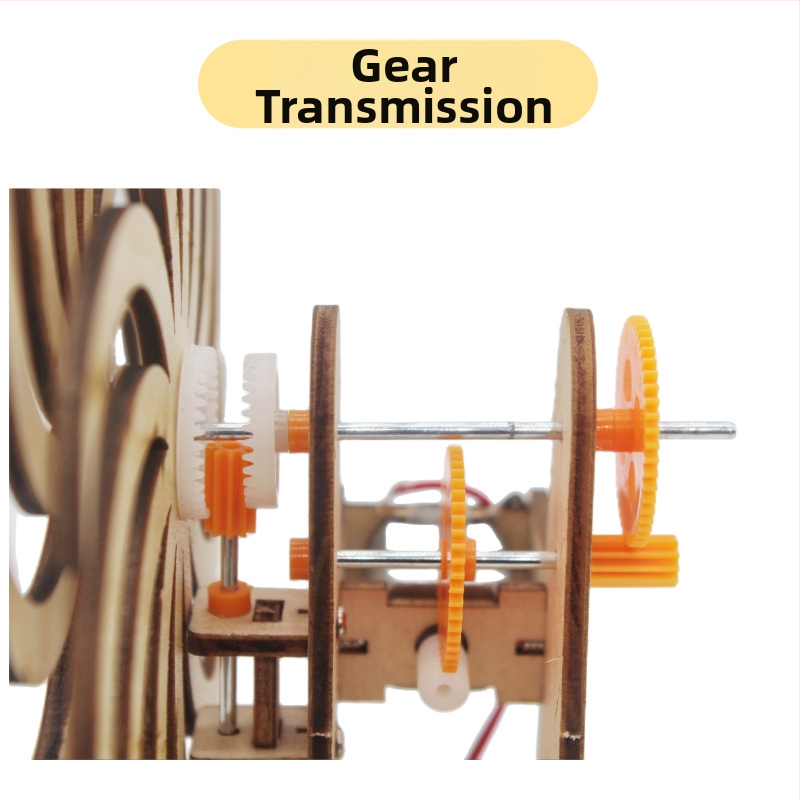 DIY научно-изследователски комплект — дървен прозорец с оптична илюзия, за деца на възраст 7–14 години, марка Maker Coldplay, с видео ръководство