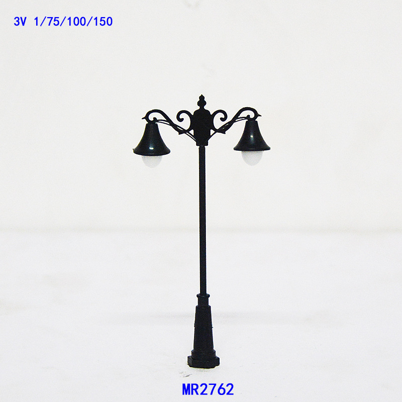 Модел за пясъчни сцени – Желязо, европейска антична дворна улична лампа, мащаб 1:75–1:150, статичен, персонализация по поръчка