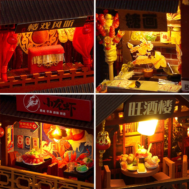 Дървен архитектурен модел – DIY сглобяем миниатюрен модел, персонализиране по чертежи, статичен модел, за младежи 15–35 г.