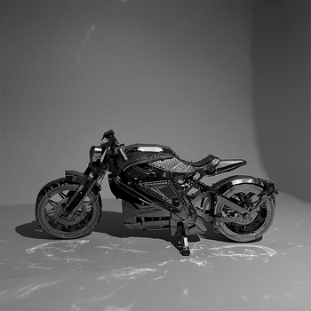 Elektriskais motocikls 3D metāla puzle – DIY salikšana, trīsdimensiju modelis pusaudžiem (7–14 gadi), izglītojoša spēle