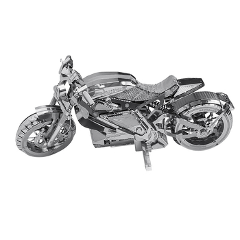 Elektriskais motocikls 3D metāla puzle – DIY salikšana, trīsdimensiju modelis pusaudžiem (7–14 gadi), izglītojoša spēle