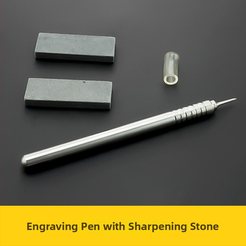 Стоманен помощен гравиращ писец за Gundam модели, прецизен, с шлайф камък (Jiuling • Китай • каменна обработка)