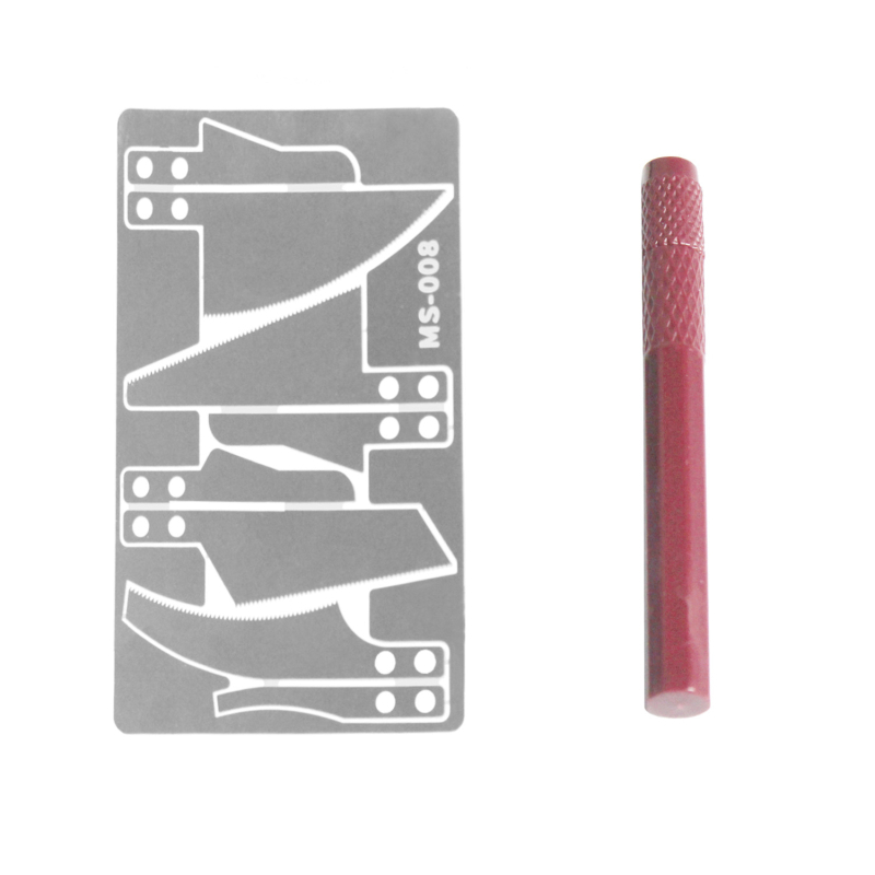 Μίνι χειροποίητο πριόνι με κεκλιμένη άκρη και καμπύλη άκρη – περιλαμβάνει 4 διαφορετικές λεπίδες για DIY κοπή