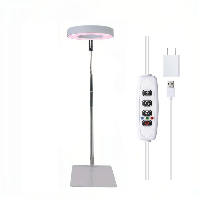 Stolna svjetiljka za biljke s punim spektrom, 48 LED-ova, San`an čipovi, aluminijsko kućište, 5V ulaz