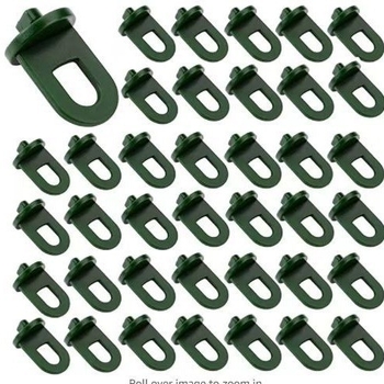 Cârlig în formă de S pentru ghivece atârnate în seră, clips plastic de fixare cu inel (Material: Plastic; Tip: Cârlig în formă de S; Utilizare: Grădină)