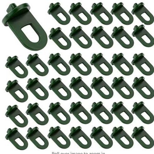 Cârlig în formă de S pentru ghivece atârnate în seră, clips plastic de fixare cu inel (Material: Plastic; Tip: Cârlig în formă de S; Utilizare: Grădină)