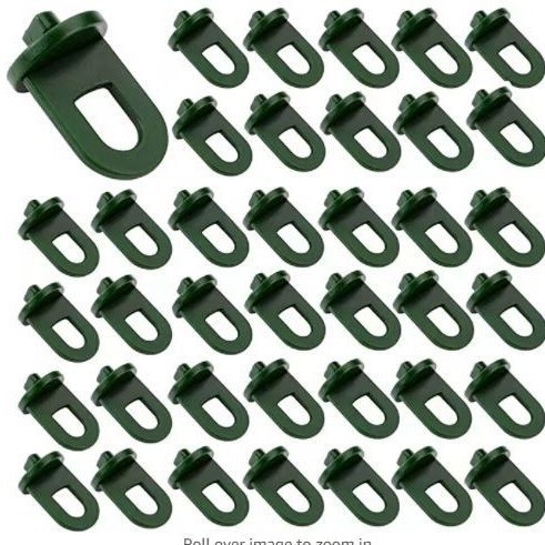 Cârlig în formă de S pentru ghivece atârnate în seră, clips plastic de fixare cu inel (Material: Plastic; Tip: Cârlig în formă de S; Utilizare: Grădină)