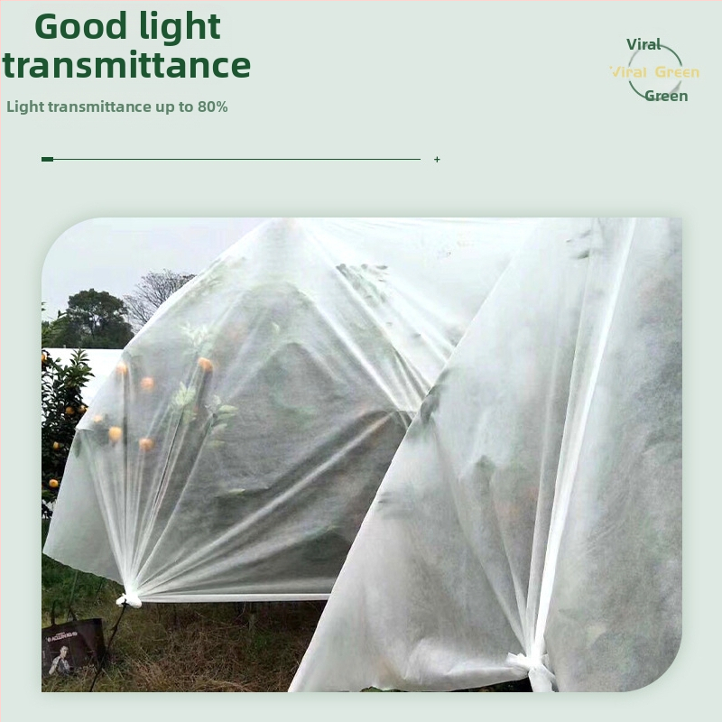Градински плат за защита от студ (PP полипропилен, пластмасова тента, произход Фошан)