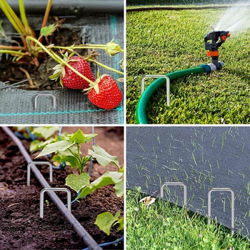 Πείρος εδάφους σε σχήμα U για στερέωση γεωϋφάσματος και γκαζόν, γαλβανισμένος σίδηρος