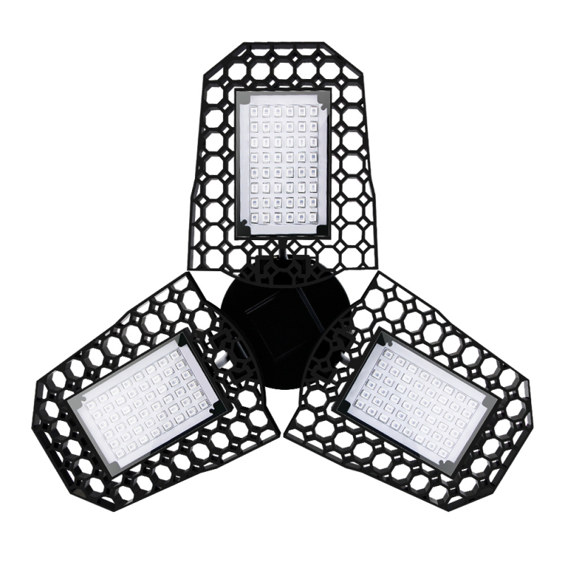 Λαμπτήρας ανάπτυξης φυτών LED με αναδιπλούμενο σχεδιασμό, 144 LED, 1600 lm, 85–265 V, διάρκεια ζωής 10.000 h