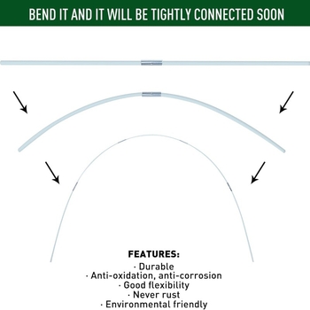 Στήριξη κήπων από ίνες γυαλιού — Στερεά ράβδος γυάλινης ινών για εξωτερικούς κήπους, μάρκα Sail of dreams