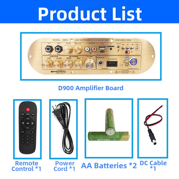 Πλακέτα Ενισχυτή Ισχύος D900, Bluetooth 2.1 καναλιών, Υψηλή Ισχύς 3116