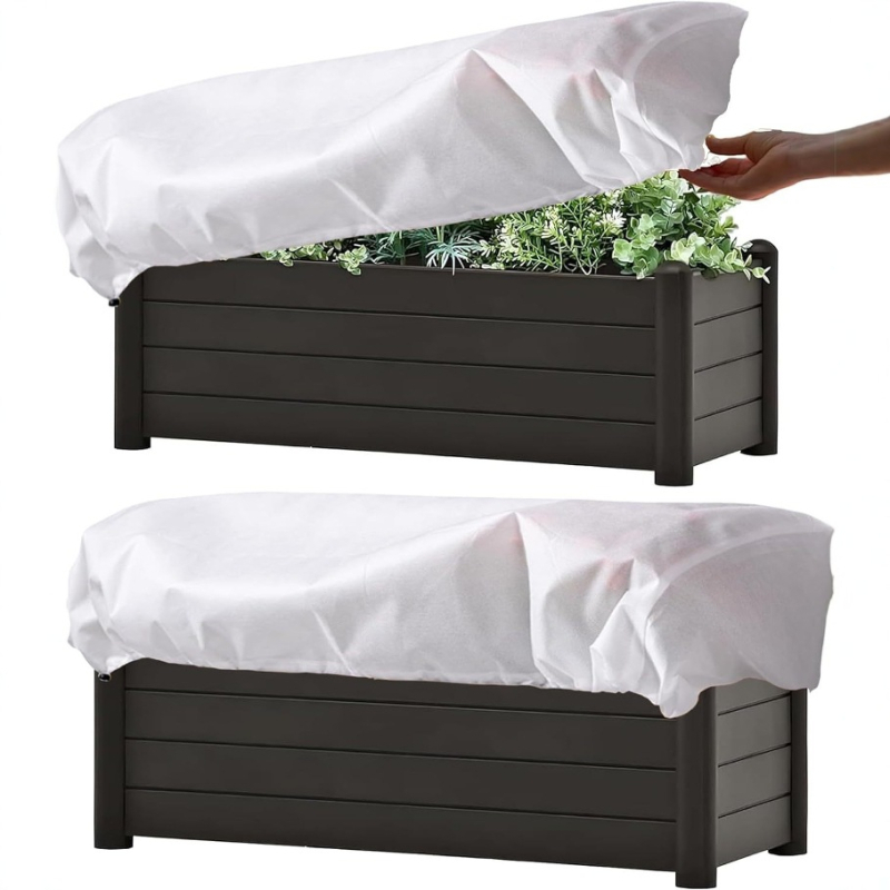 Növényvédő takaró non-woven anyagból, újrahasználható, téglalap alakú, gyümölcsök és zöldségek számára