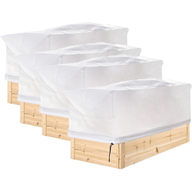 Növényvédő takaró non-woven anyagból, újrahasználható, téglalap alakú, gyümölcsök és zöldségek számára