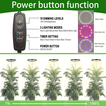 LED pilno spektrą augalų augimo lemputė su angelo žiedo forma, 112 LED, 1000 lm, 5V įtampa, San`an lustas, vidaus augimo apšvietimas