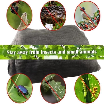 Κάλυμμα δικτυώματος φυτών κατά εντόμων, πολυαιθυλένιο, με κορδόνι για σφίξιμο, προστατεύει από έντομα και πουλιά — Dream voyage