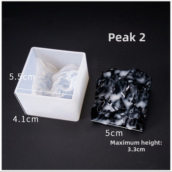 Φόρμα Σιλικόνης για Κέικ, Ακανόνιστο Σχήμα Ορεινού Κορυφής, για DIY Κατασκευές Με Ρητίνη Κρυστάλλου