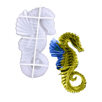 Καλούπι σιλικόνης ρητίνης Gecko Seahorse για 3D DIY χειροτεχνίες, ακανόνιστο σχήμα