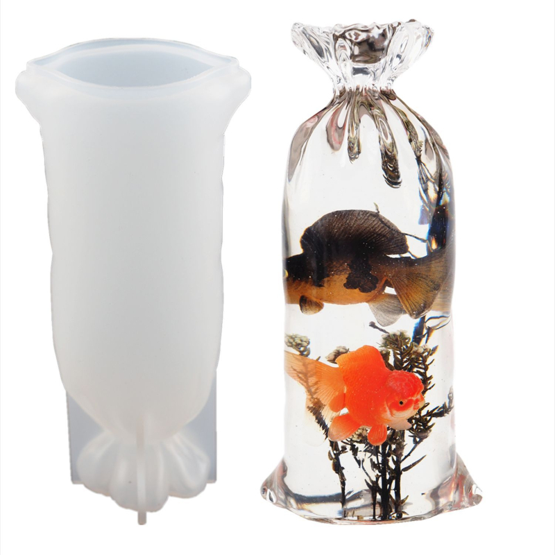 Силиконова форма за епоксидна смола – Ruihe, DIY късметлийски пакет водна торба, настолен декор с кристално огледално покритие